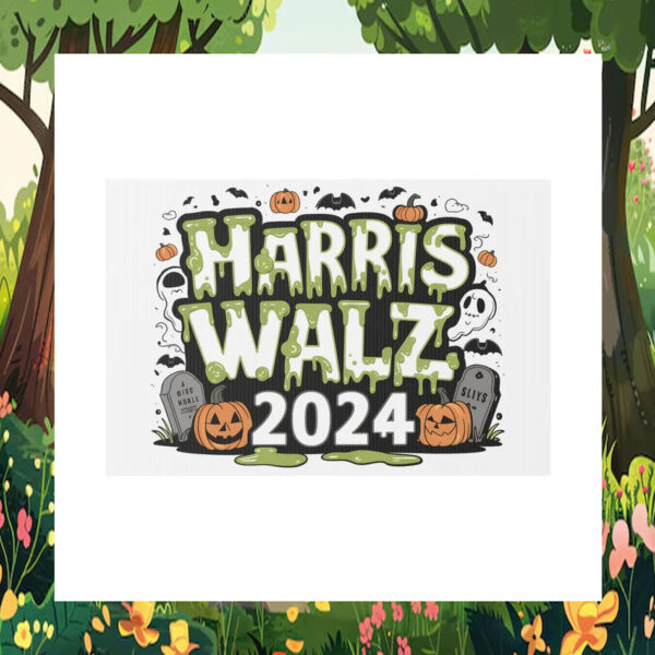 Harris Walz Halloween Yard Signs