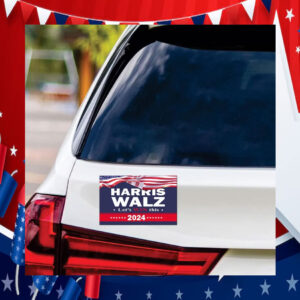 Harris Walz Let's Win This 2024 Car Magnets