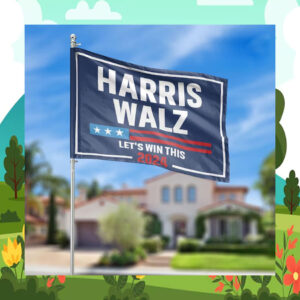Harris Walz Let's Win This 2024 Flags