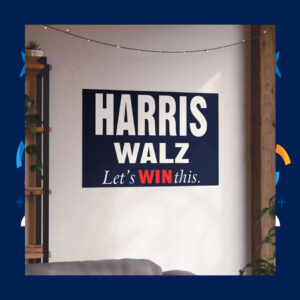 Harris Walz Let's Win This 2024 Poster