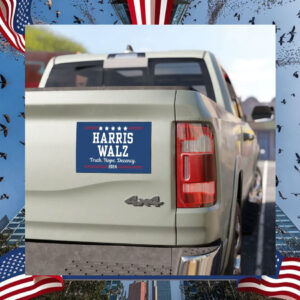 Harris Walz Truth Hope Decency 24 Car Magnet