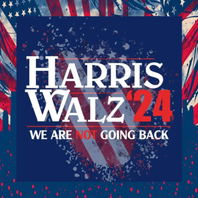 Harris Walz We Are Not Going Back Car Magnets
