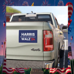Harris Walz We Are Not Going Back Walz 24 Car Magnets