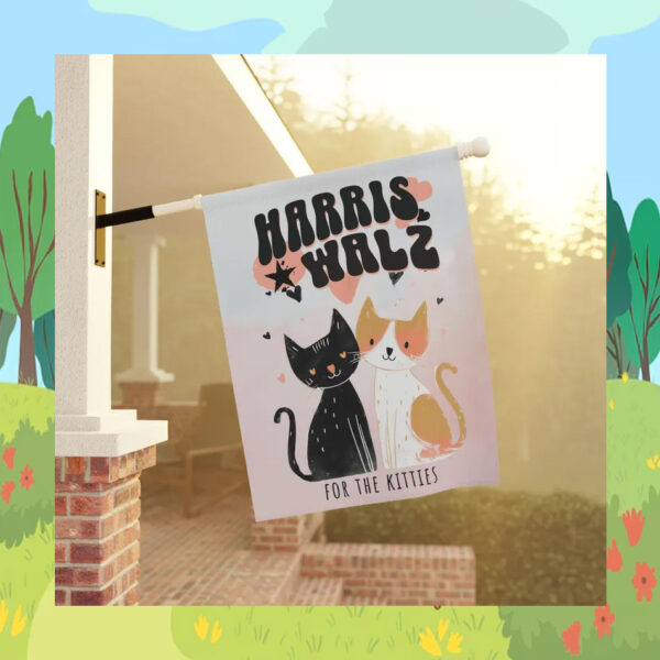 Harris Walz for The Kittes Flag