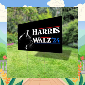Harris Walz'24 Cat Lady Yard Sign