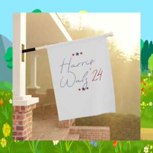 Harris Walz'24 Red, White And Blue Garden Flag