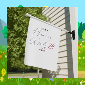 Harris Walz'24 Red, White And Blue Garden Flag