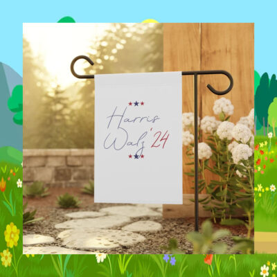 Harris Walz'24 Red, White And Blue Garden Flag