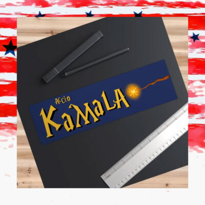 Harry Potter Kamala Harris Accio Bumper Sticker