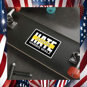 Hope Over Hate Harris Walz Stickers