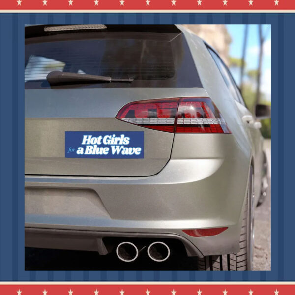 Hot Girls For A Blue Wave Kamala Harris 2024 Car Magnet