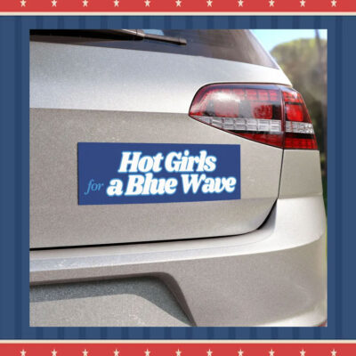 Hot Girls For A Blue Wave Kamala Harris 2024 Car Magnet
