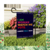 I Am Woman Watch Me Vote Harris Walz 2024 Garden Flag