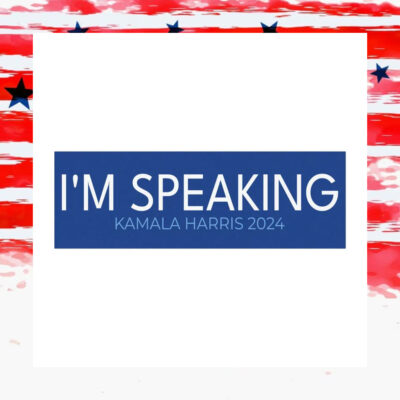 I'm Speaking Kamala Harris 2024 Car Magnet