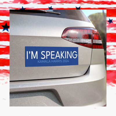 I'm Speaking Kamala Harris 2024 Car Magnet