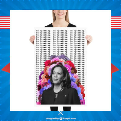 I'm Speaking Kamala Harris Art Poster