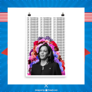 I'm Speaking Kamala Harris Art Poster