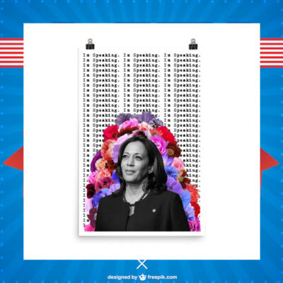 I'm Speaking Kamala Harris Art Poster
