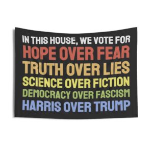 In this House We Vote for Kamala Harris Indoor Wall Tapestrie