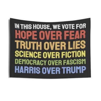 In this House We Vote for Kamala Harris Indoor Wall Tapestrie