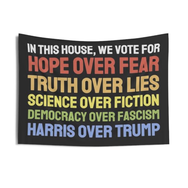 In this House We Vote for Kamala Harris Indoor Wall Tapestrie