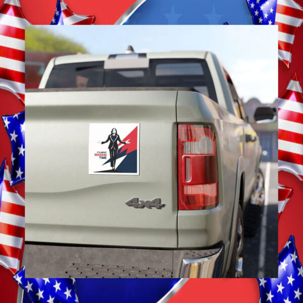 It's About Madam Time Kamala Car Magnet