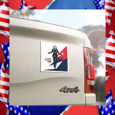 It's About Madam Time Kamala Car Magnet