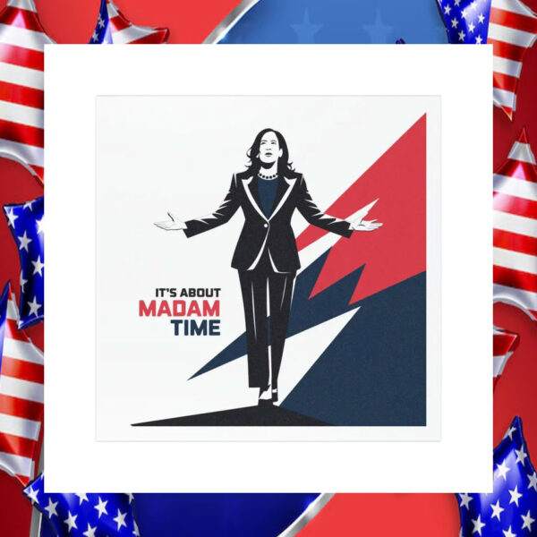 It's About Madam Time Kamala Car Magnet