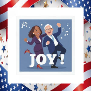 Joy Kamala Harris Walz Car Magnet