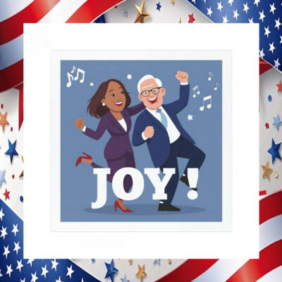Joy Kamala Harris Walz Car Magnet