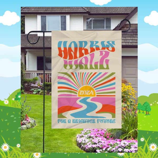 Kalama Harris Walz for A Brighter Future Flag