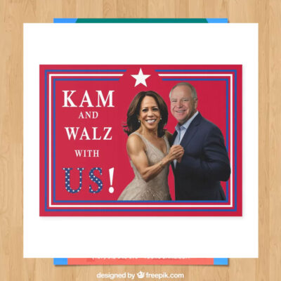 Kam And Walz With Us! Yard Sign