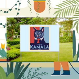 Kamala 2024 For Cat Yard Signs