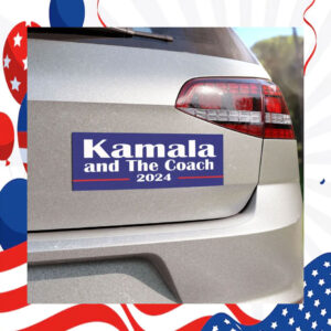 Kamala And The Coach 2024 Car Magnets