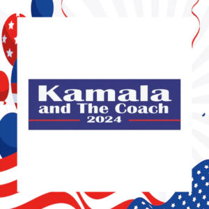 Kamala And The Coach 2024 Car Magnets
