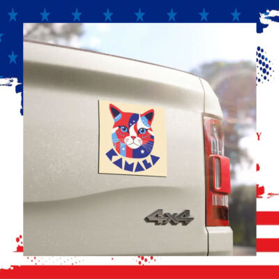 Kamala Cat Car Magnet
