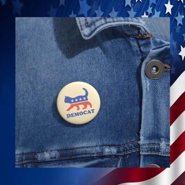 Kamala Cat Ladies Democratic Party Pin Button