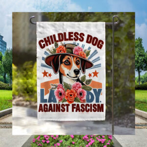 Kamala Childless Dog Lady Against Fascism Flag