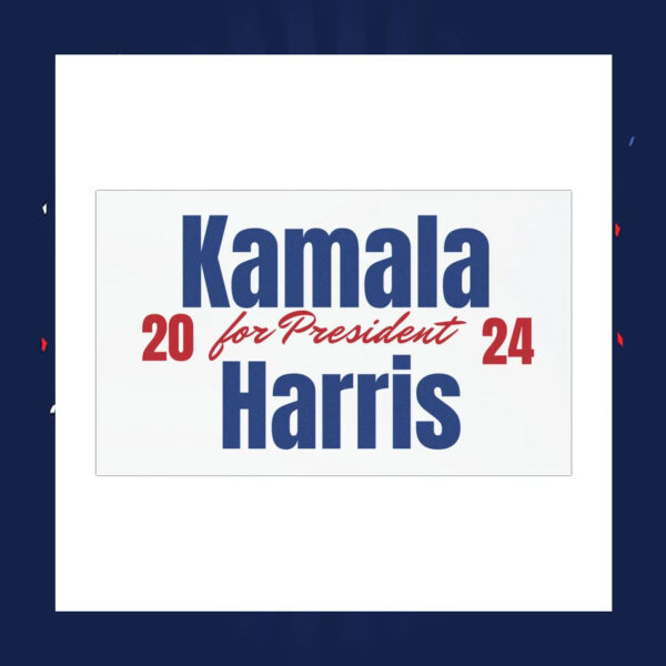 Kamala For President Harris 2024 Car Magnet