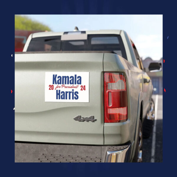 Kamala For President Harris 2024 Car Magnet