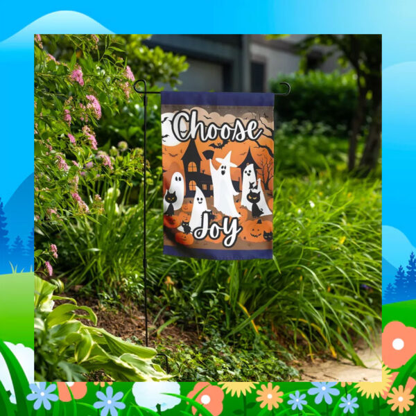 Kamala Halloween Spooky Ghosts Choose Joy Flag