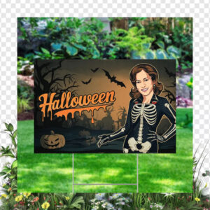 Kamala Harris 2024 For President Halloween Yard Sign