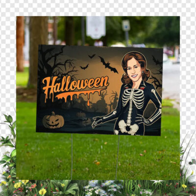 Kamala Harris 2024 For President Halloween Yard Sign