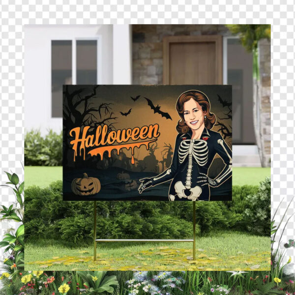 Kamala Harris 2024 For President Halloween Yard Sign
