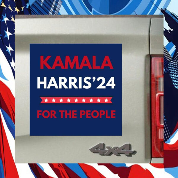 Kamala Harris 2024 For The People Car Magnet