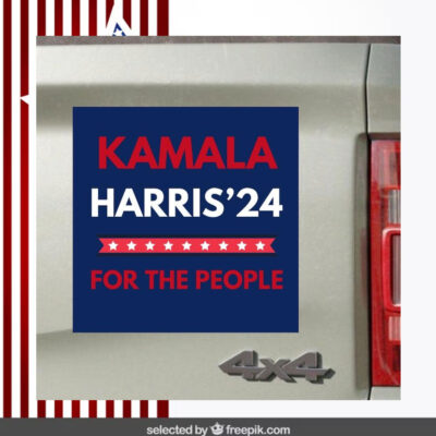 Kamala Harris 2024 For The People Car Magnets