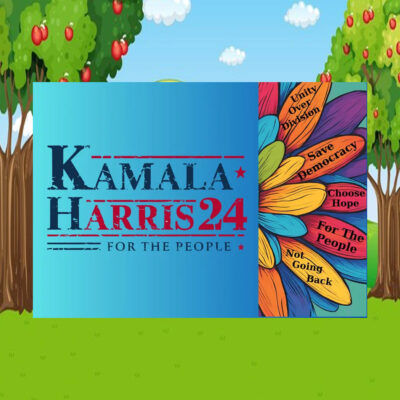 Kamala Harris 24 For The People Election Yard Sign