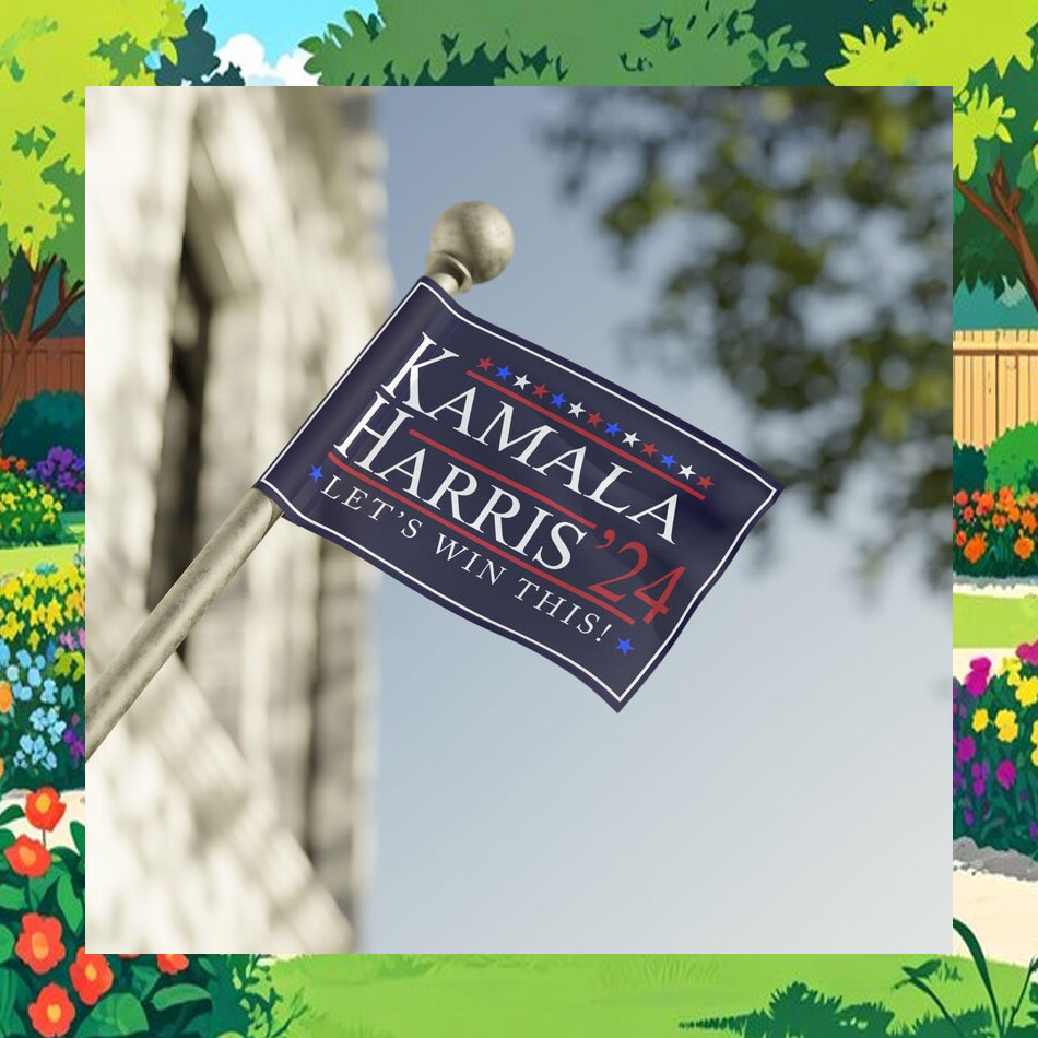 Kamala Harris 24 Let's Win This! Flag