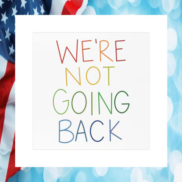 Kamala Harris 24 We’re Not Going Back Car Magnet