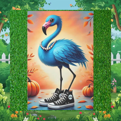 Kamala Harris Blue Flamingo 2024 Flag